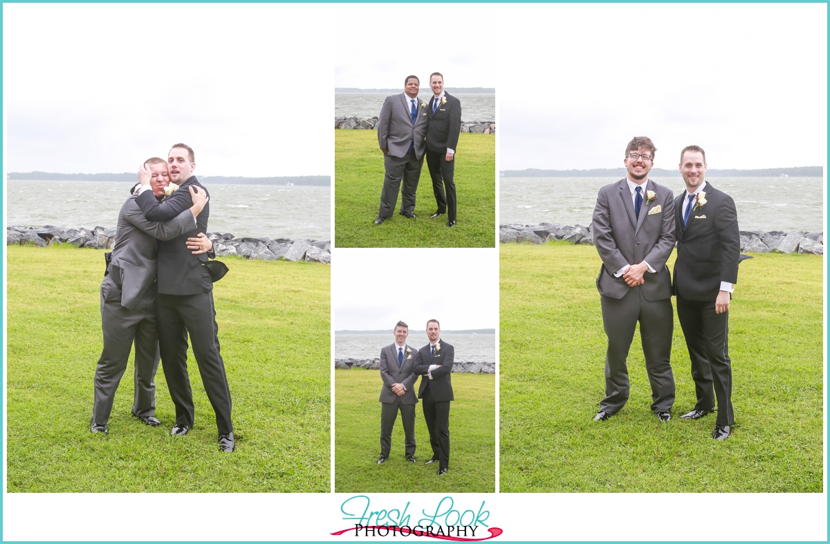 handsome groomsmen poses