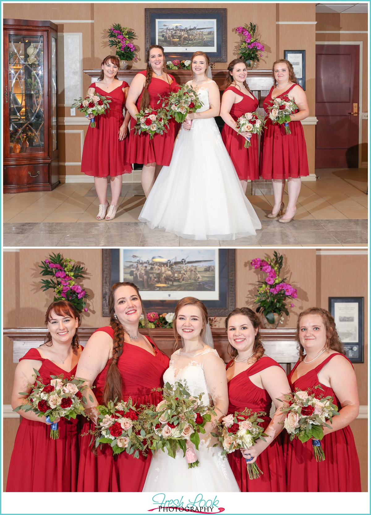 elegant Hampton Bridesmaids