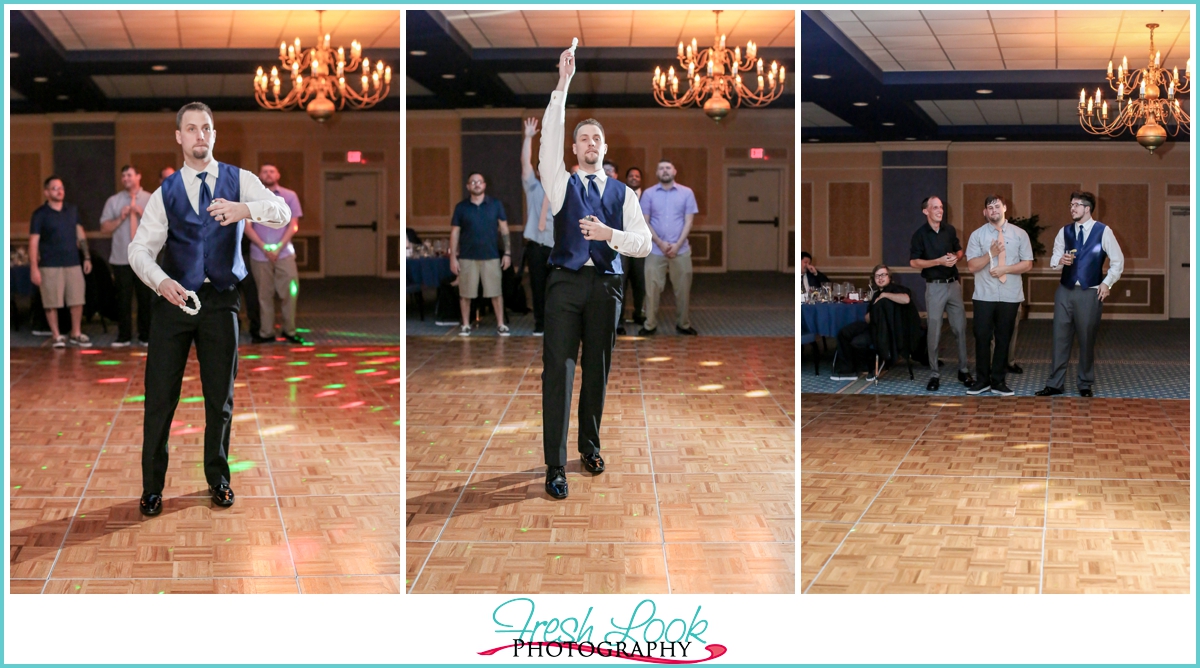 wedding garter toss