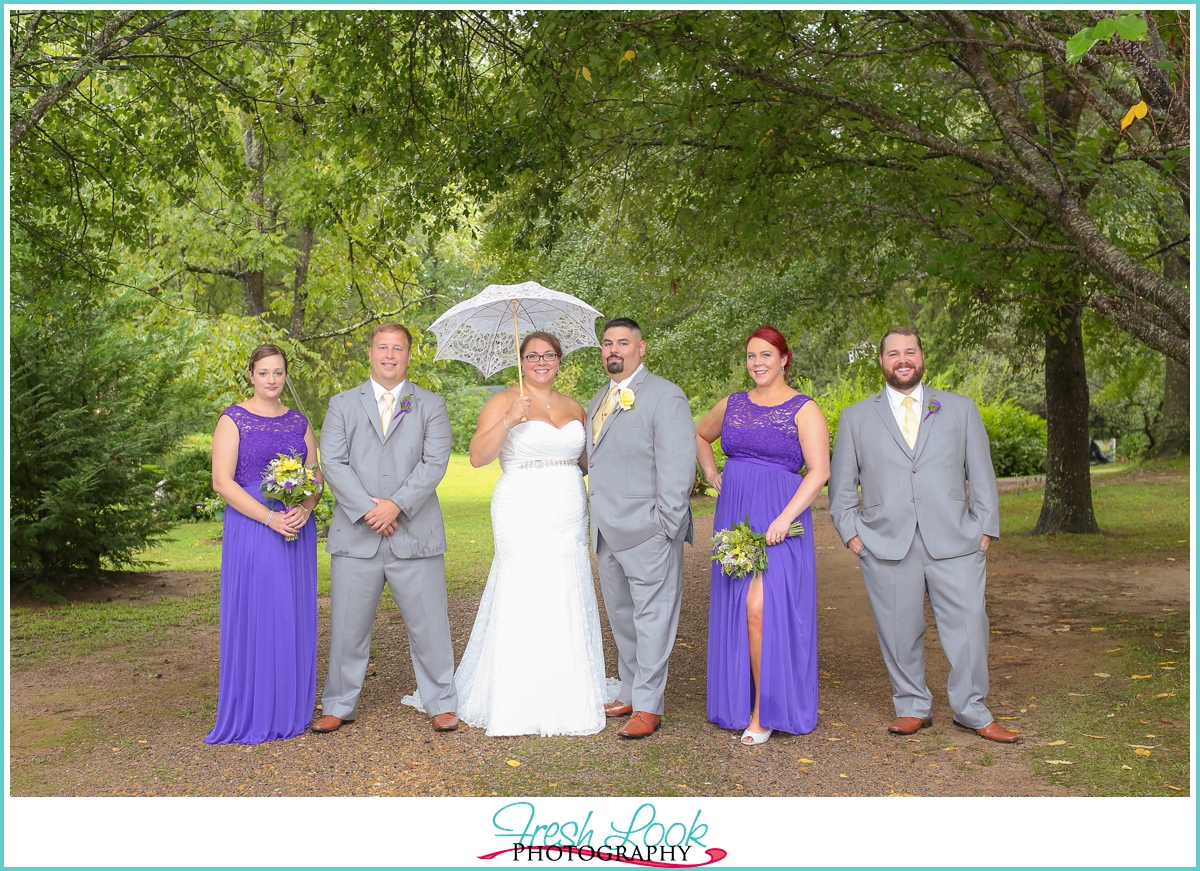 classy bridal party photos