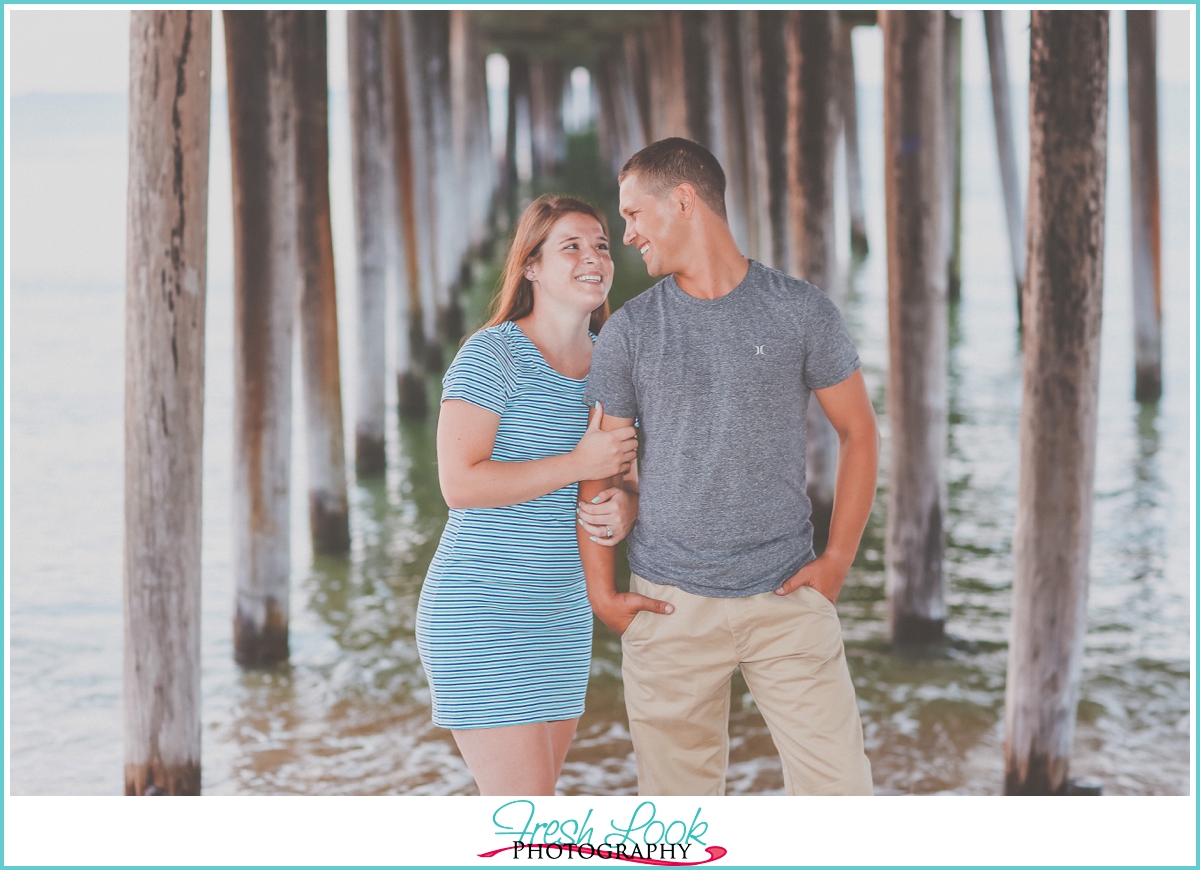 Lynnhaven Fishing Pier engagement shoot