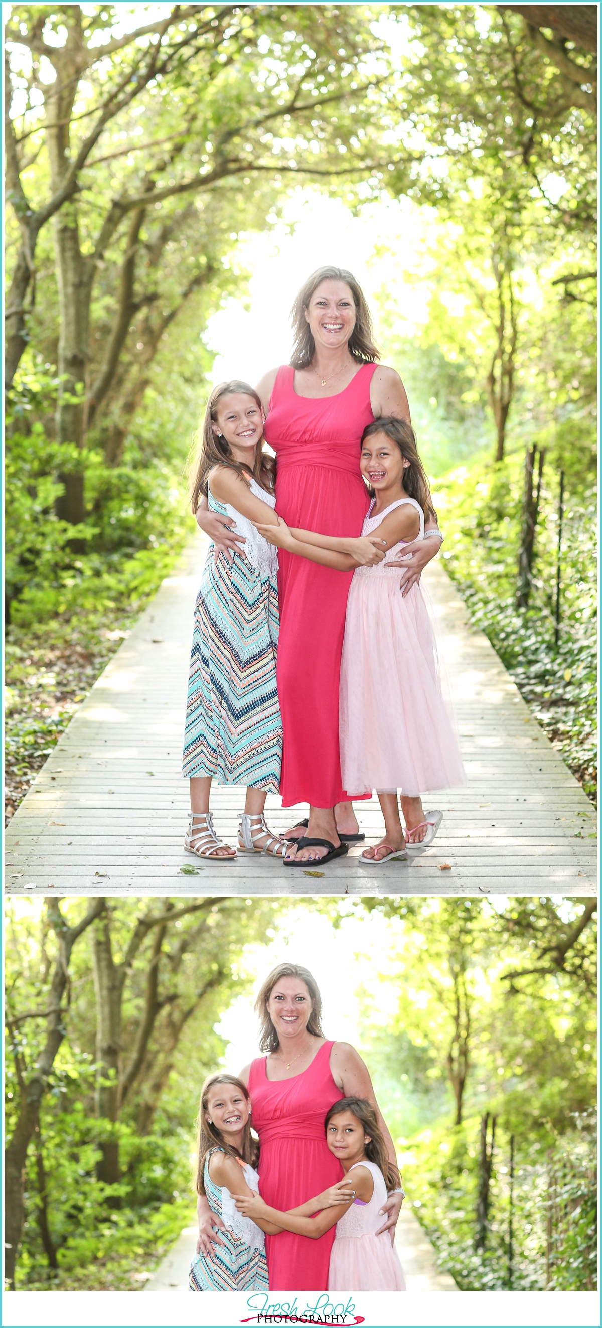 family photos at the beach