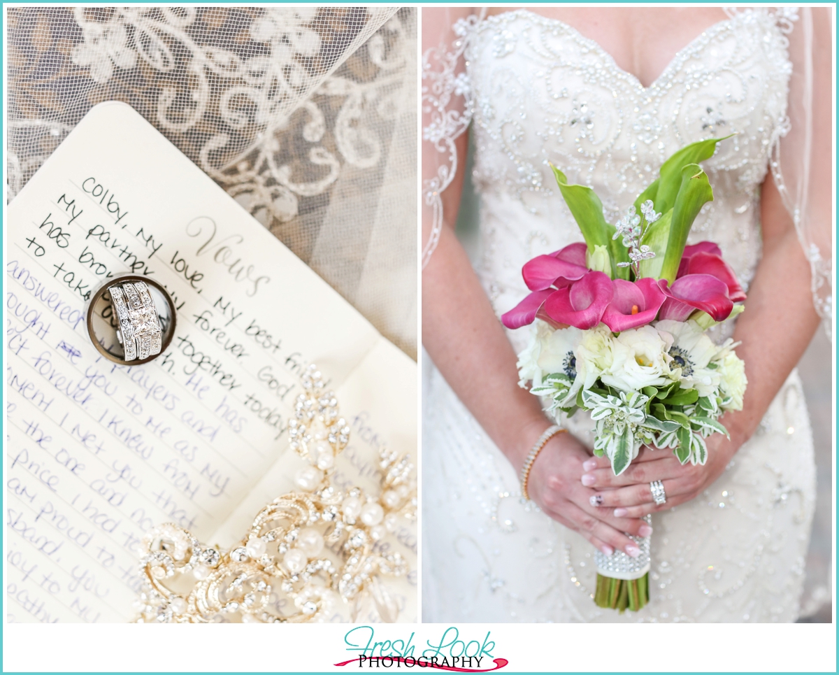 handwritten wedding vows