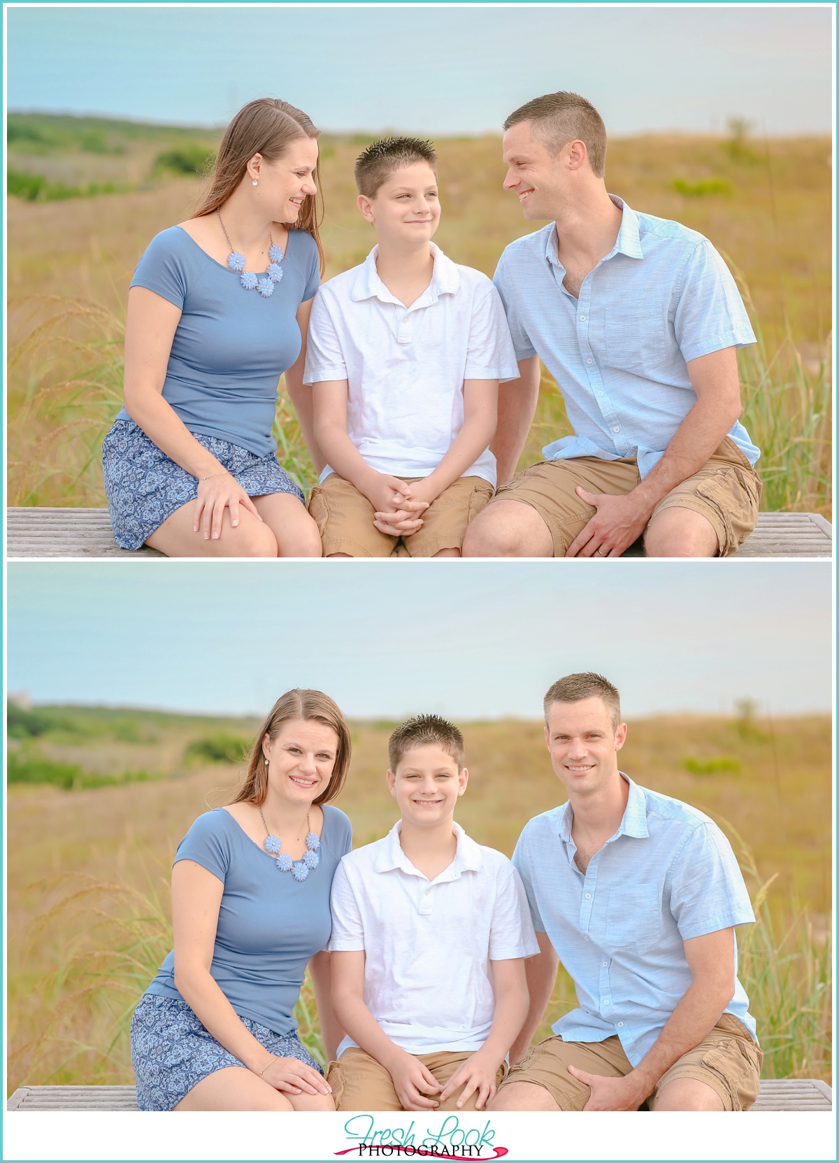 family of three photo shoot