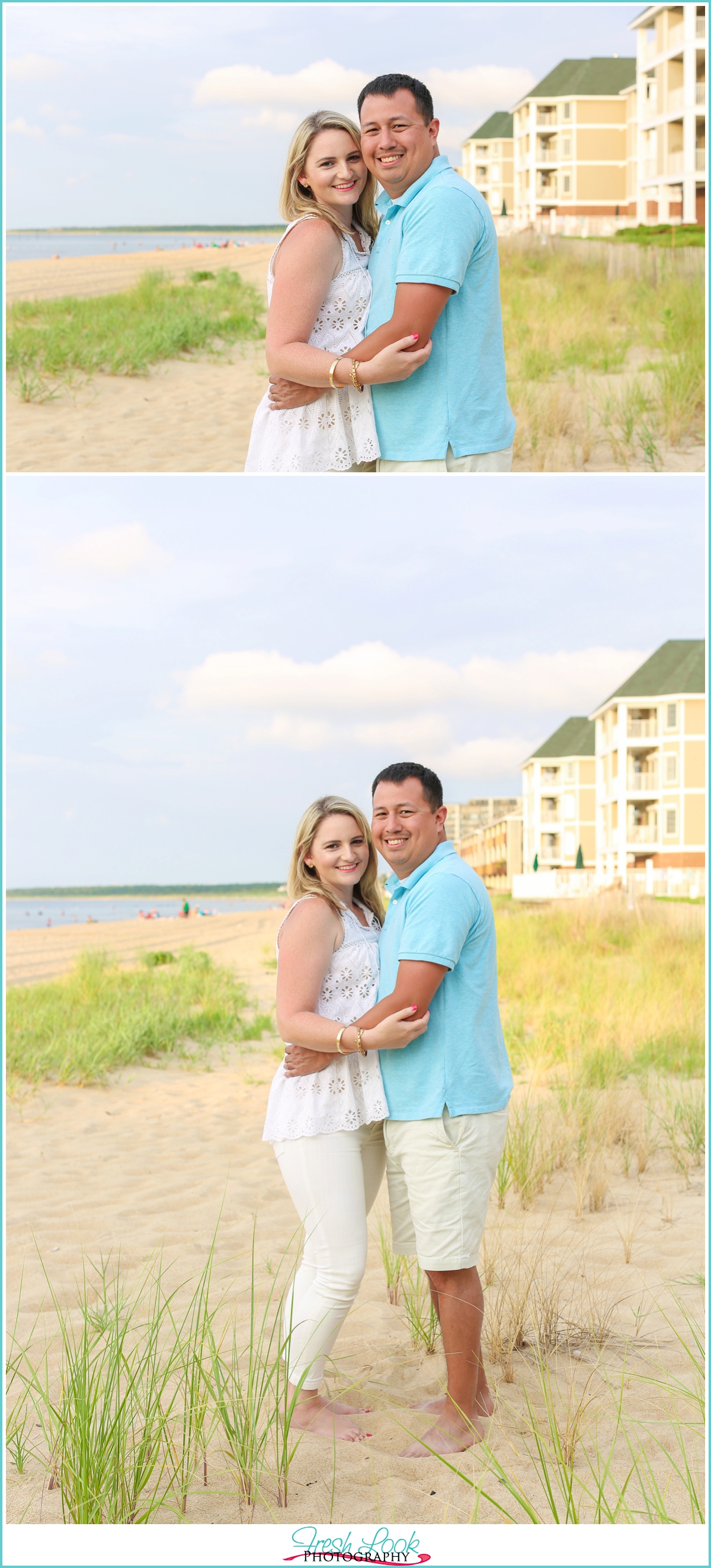 romantic beach engagement session