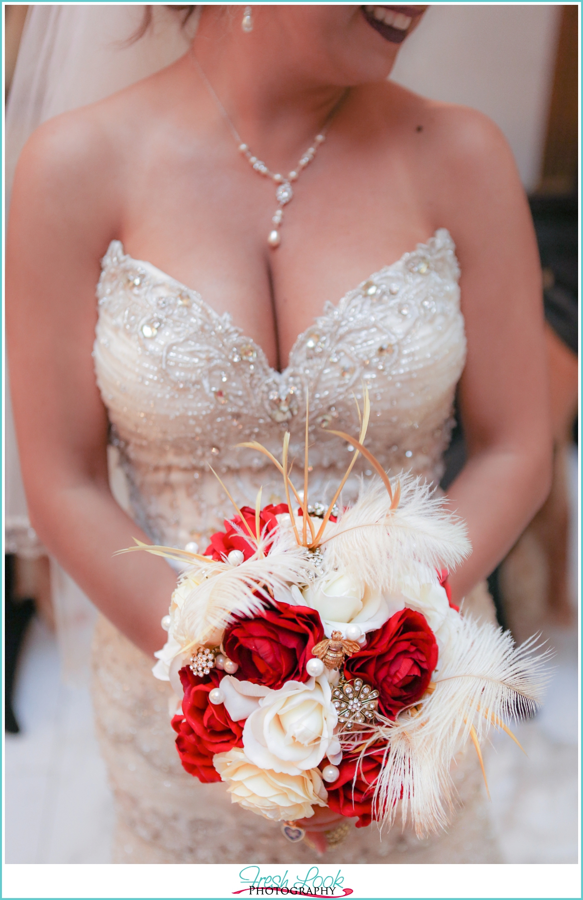 laughing happy bride