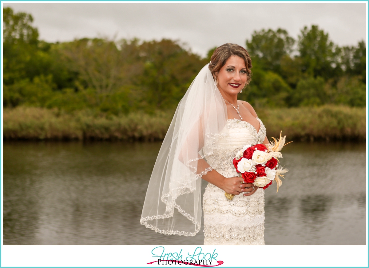 Italian bride on wedding day