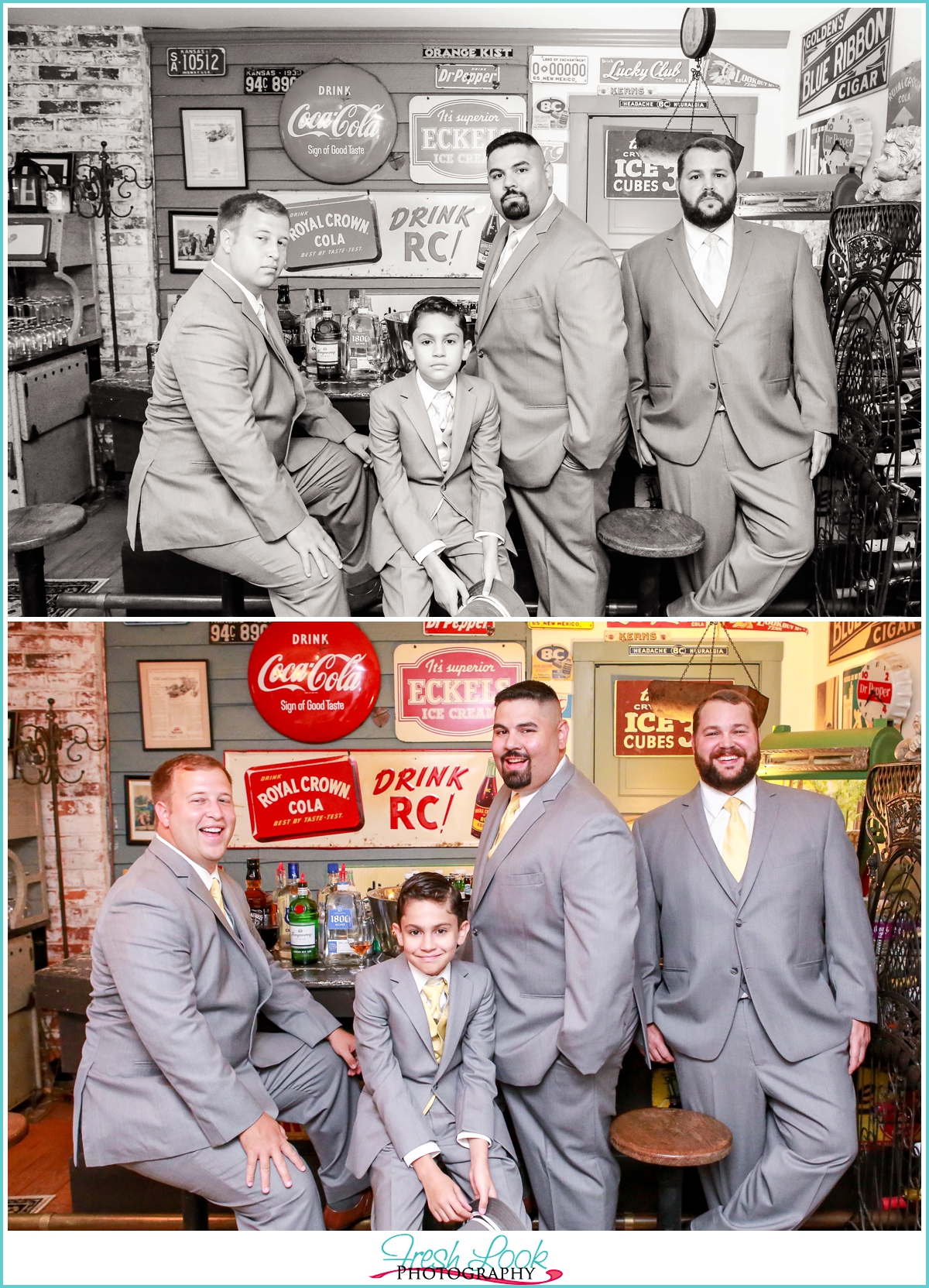 handsome groomsmen before the wedding