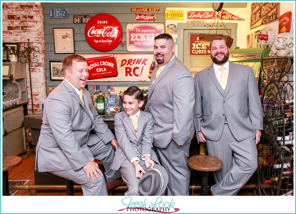 classy groomsmen posing ideas