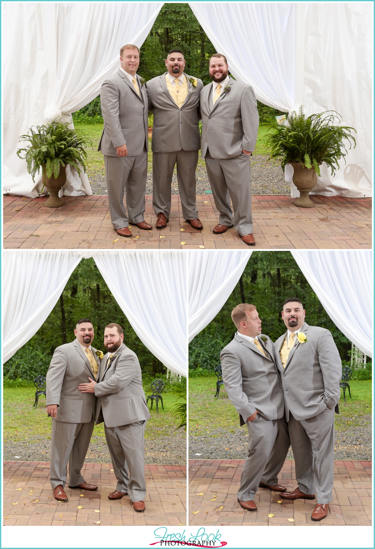 handsome groomsmen wedding day