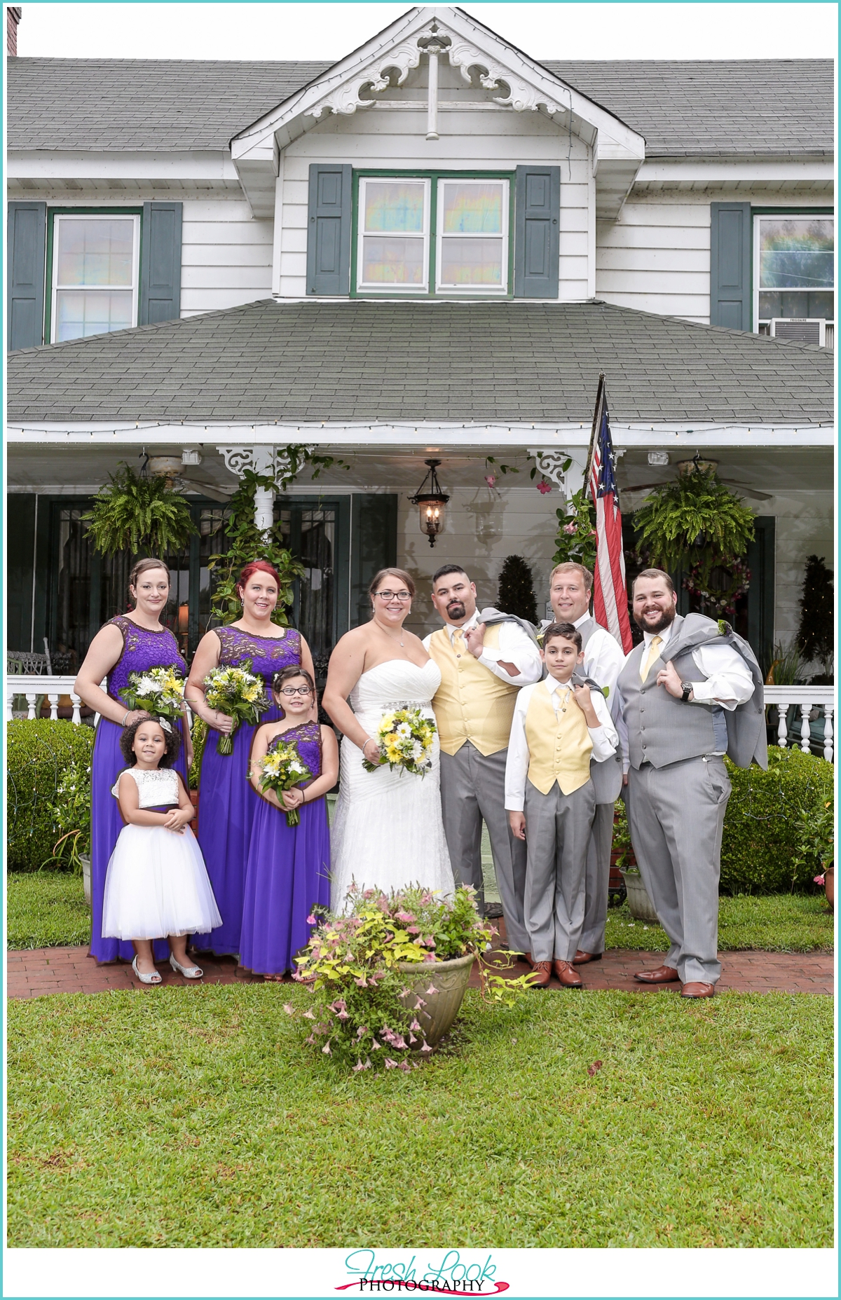 Historic Jasmine Plantation wedding party