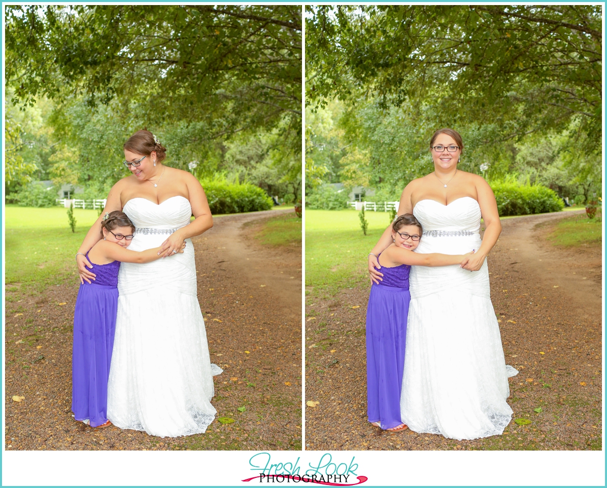 bride and her daughter