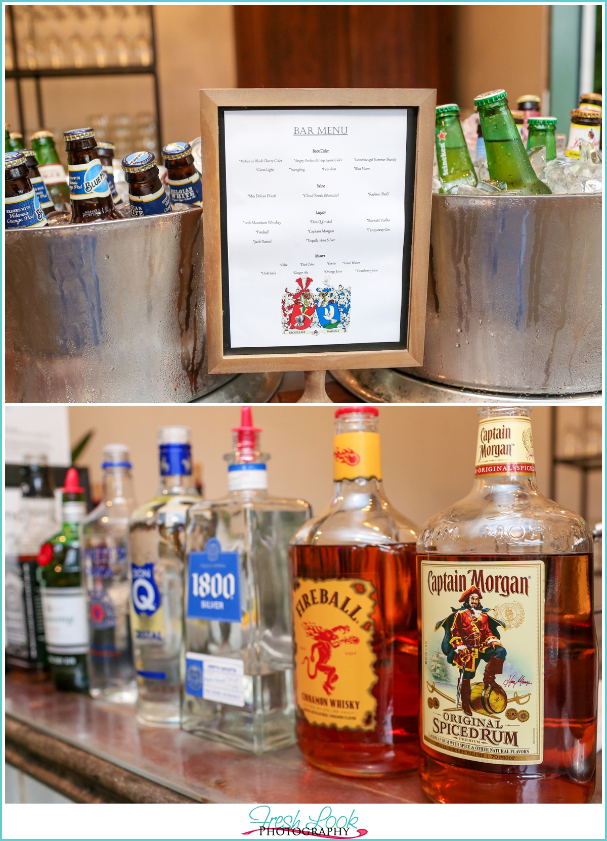 wedding reception bar signs