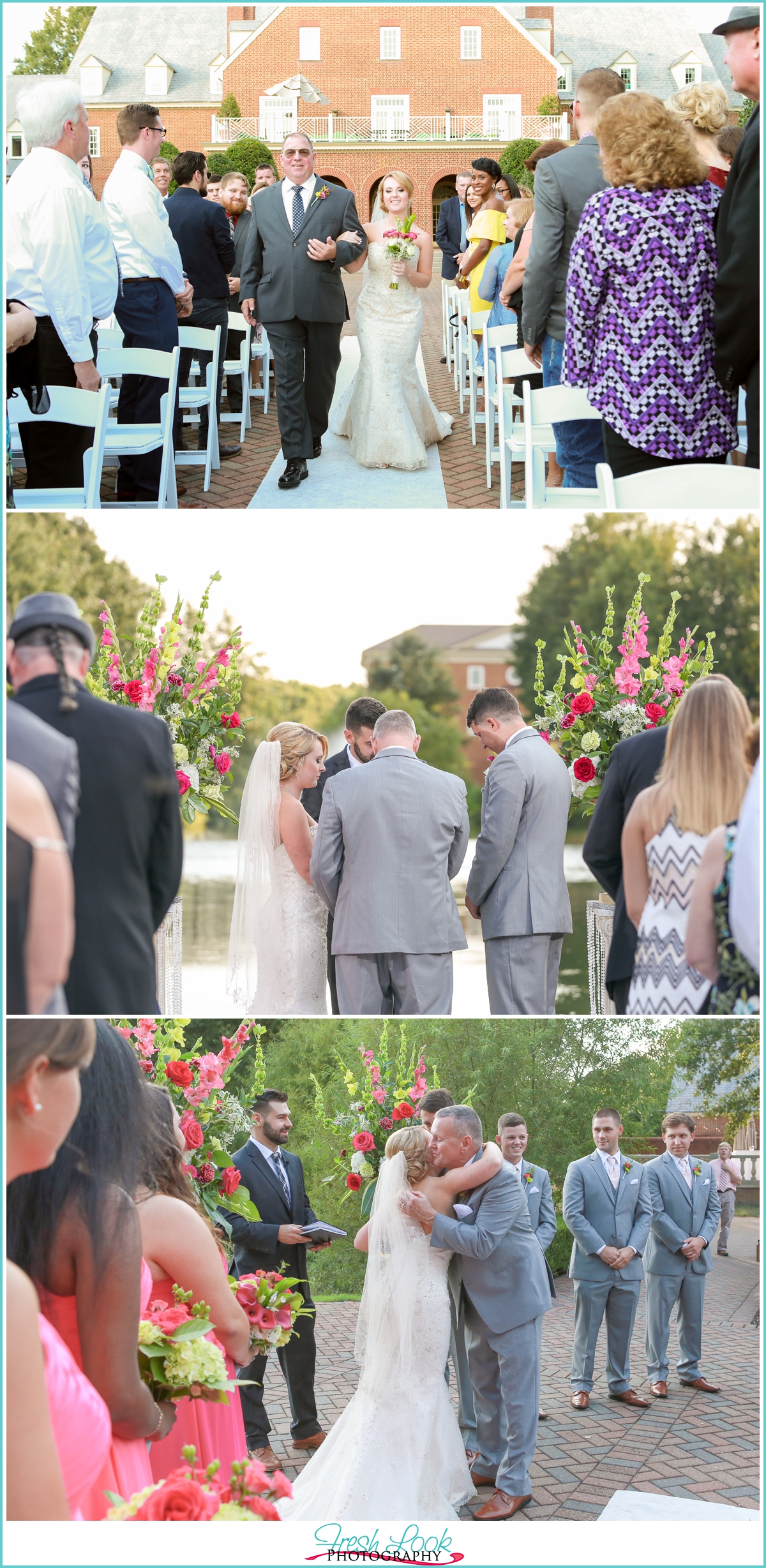 Founders Inn Outdoor Wedding Ceremony