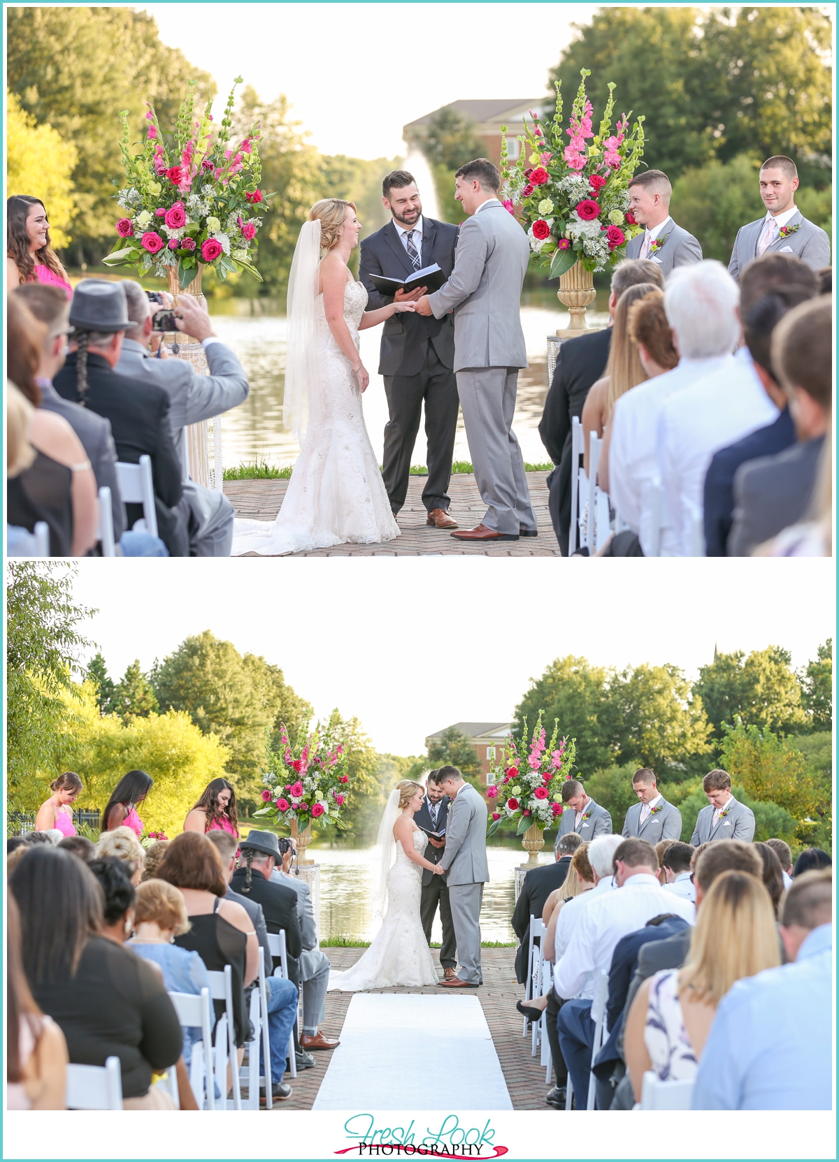 Outdoor wedding ceremony Virginia Beach