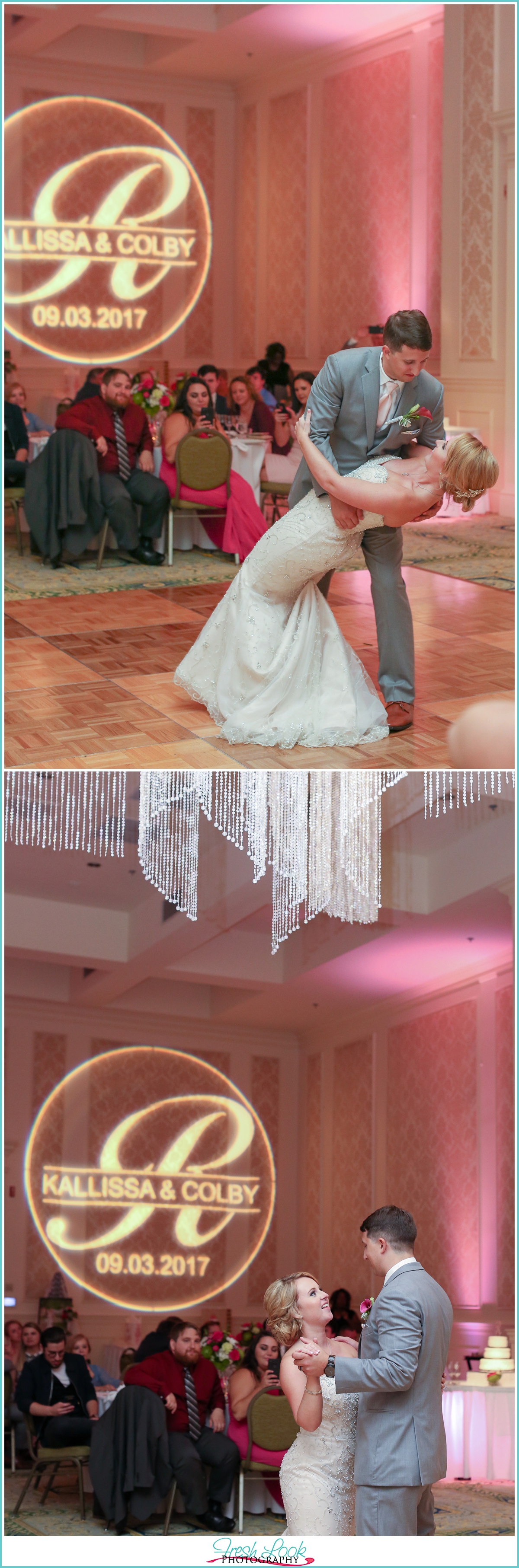 FIrst dance at the wedding reception