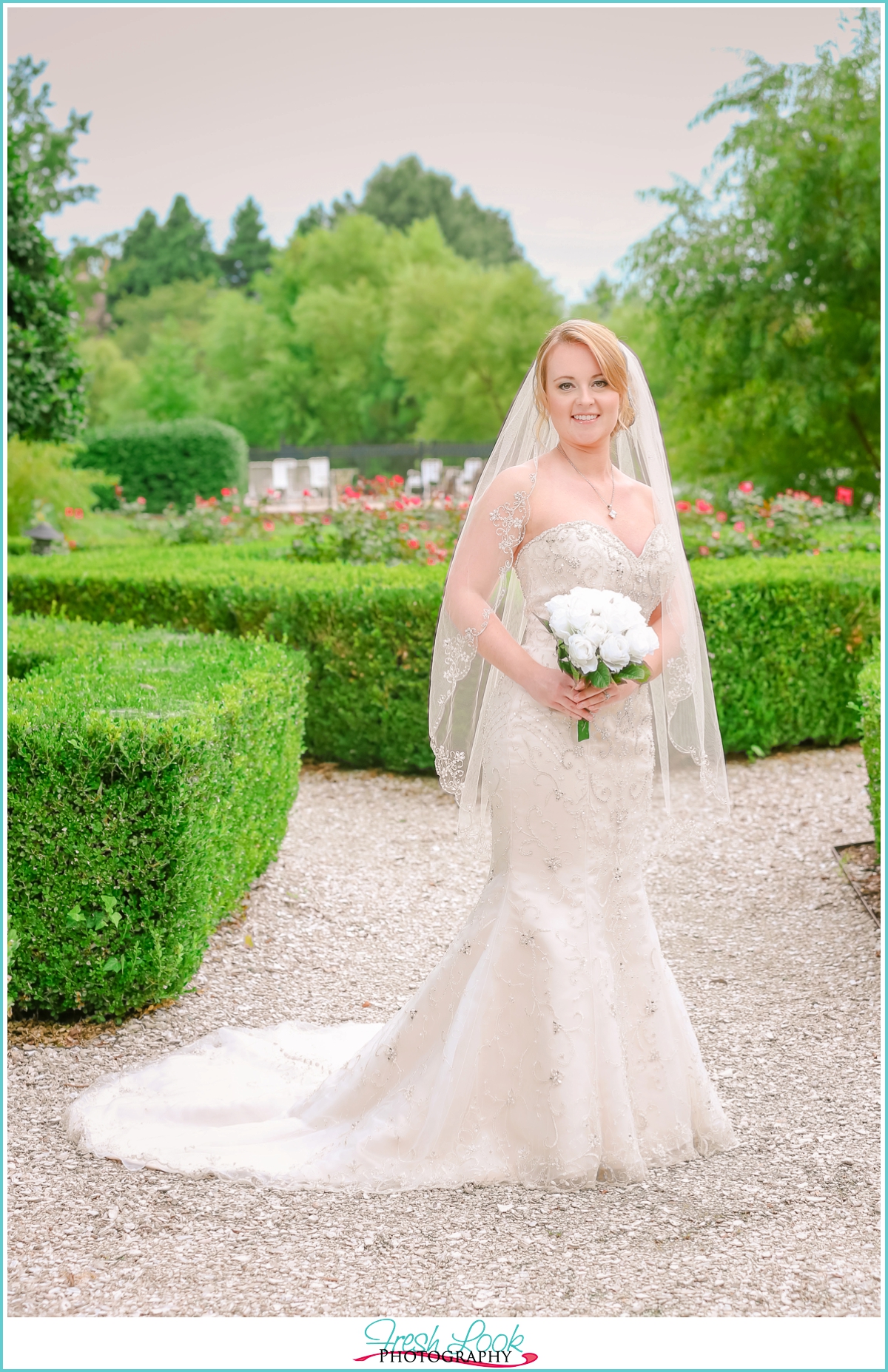 outdoor bridal session