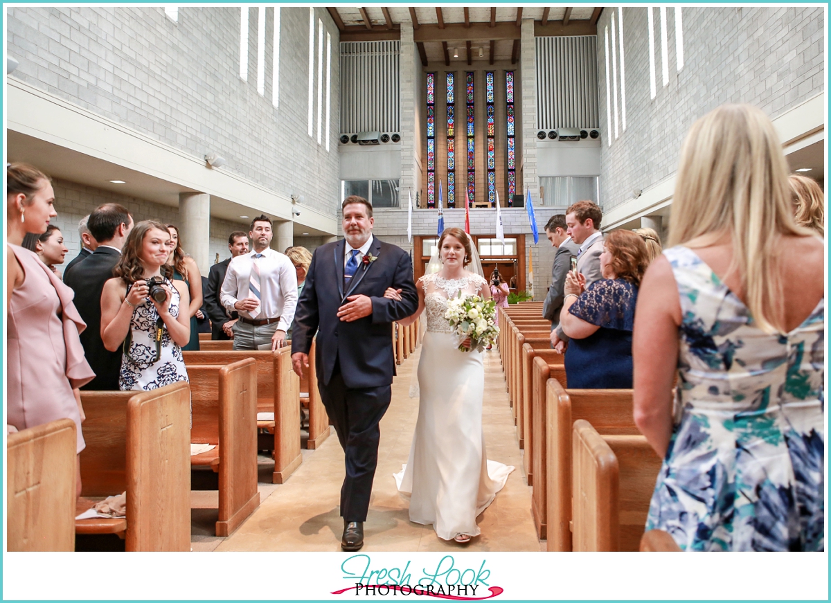 Holy Trinity Catholic Church wedding ceremony