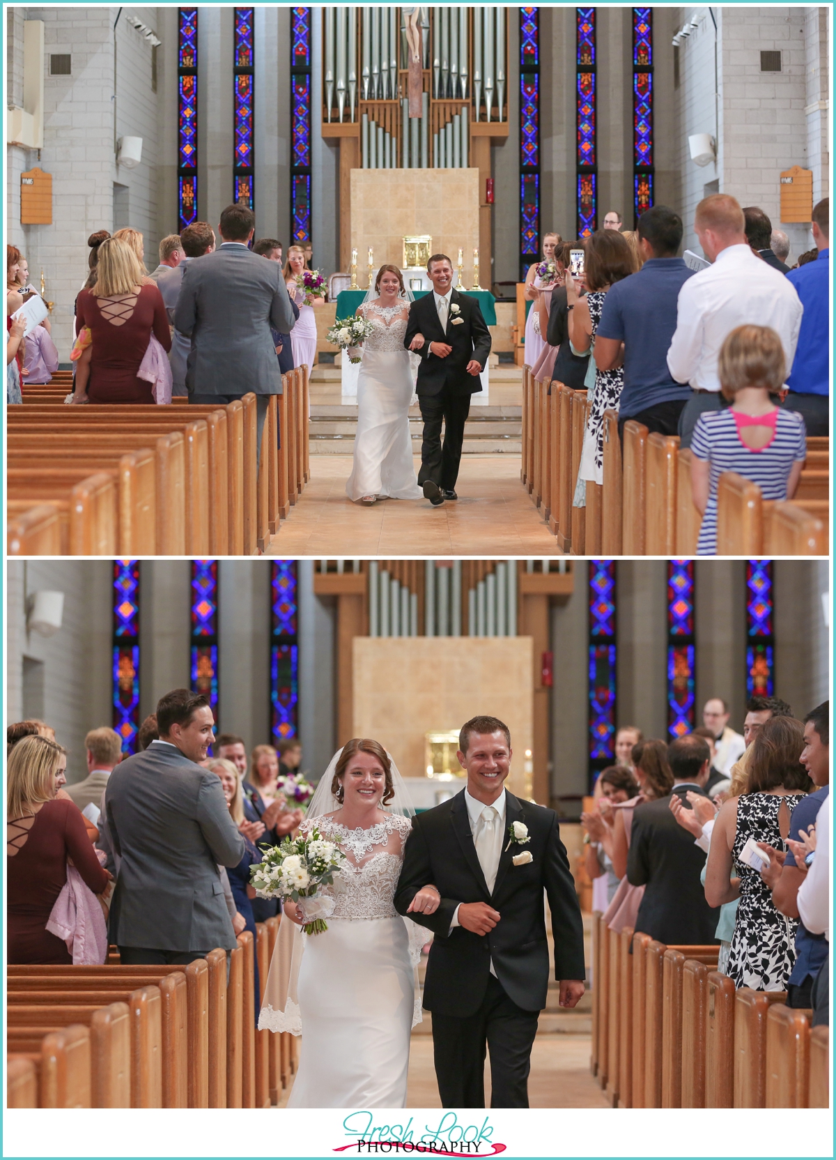 walking down the aisle together