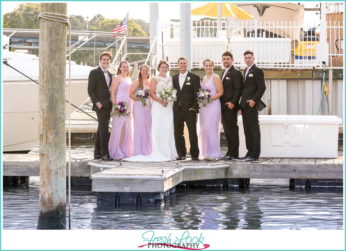 Yacht Club at Marina Shores wedding party