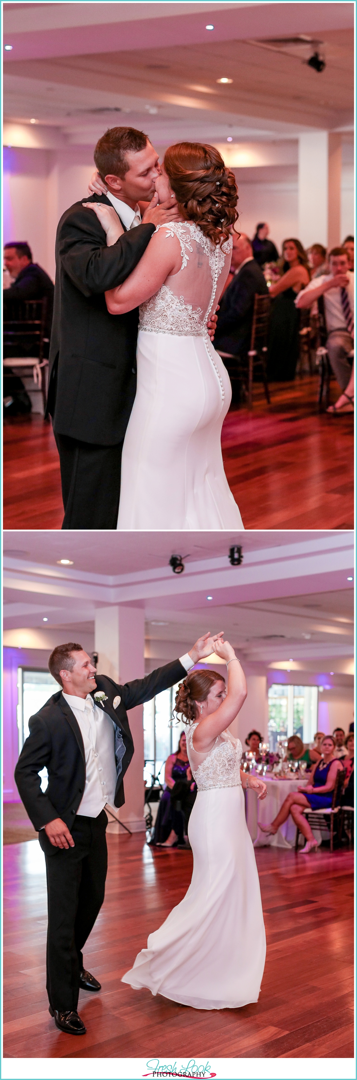 bride and groom dancing the night away