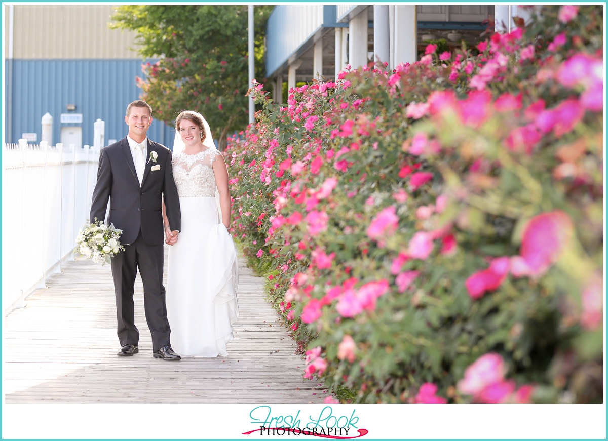 romantic bride and groom portraits