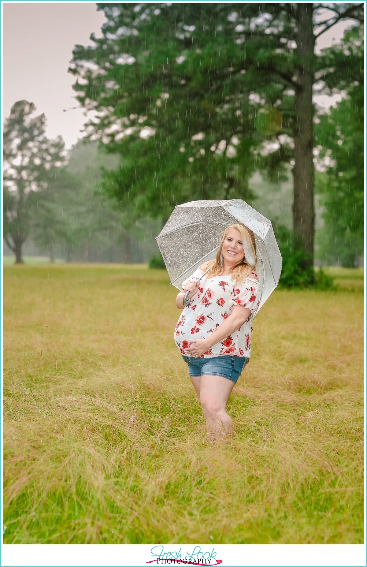 photo shoot in the rain