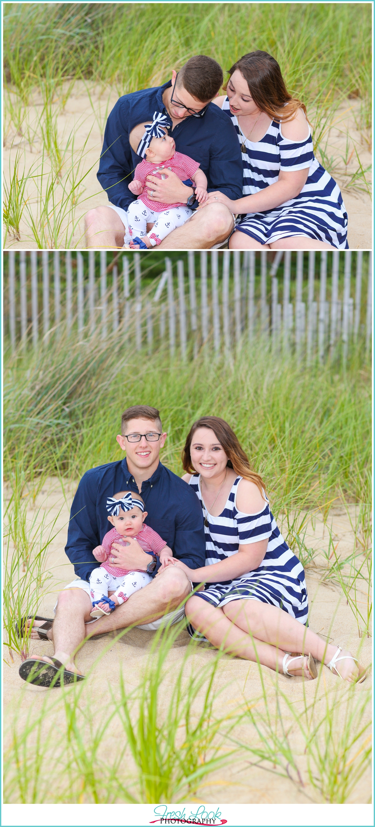 military family session on the beach