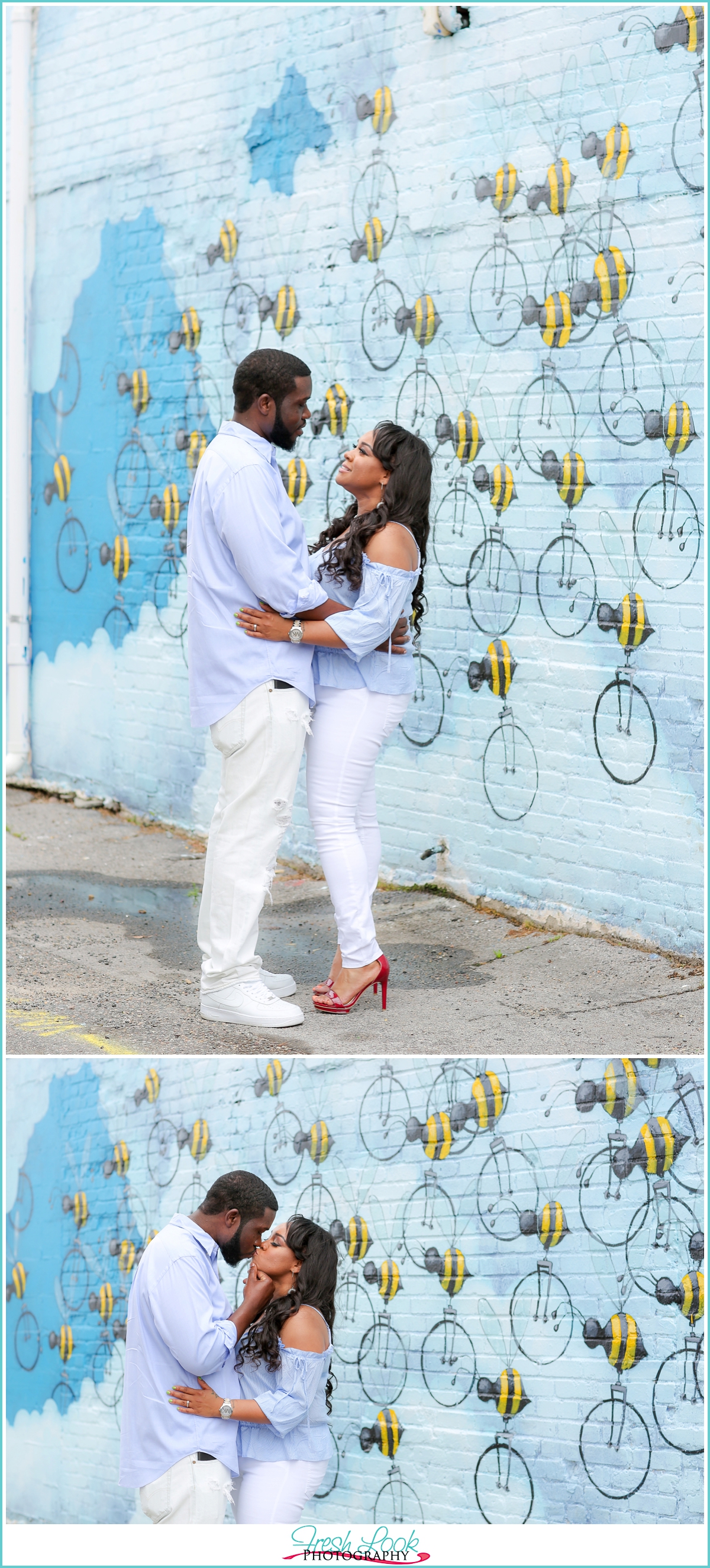 Buzzing with love engagement session