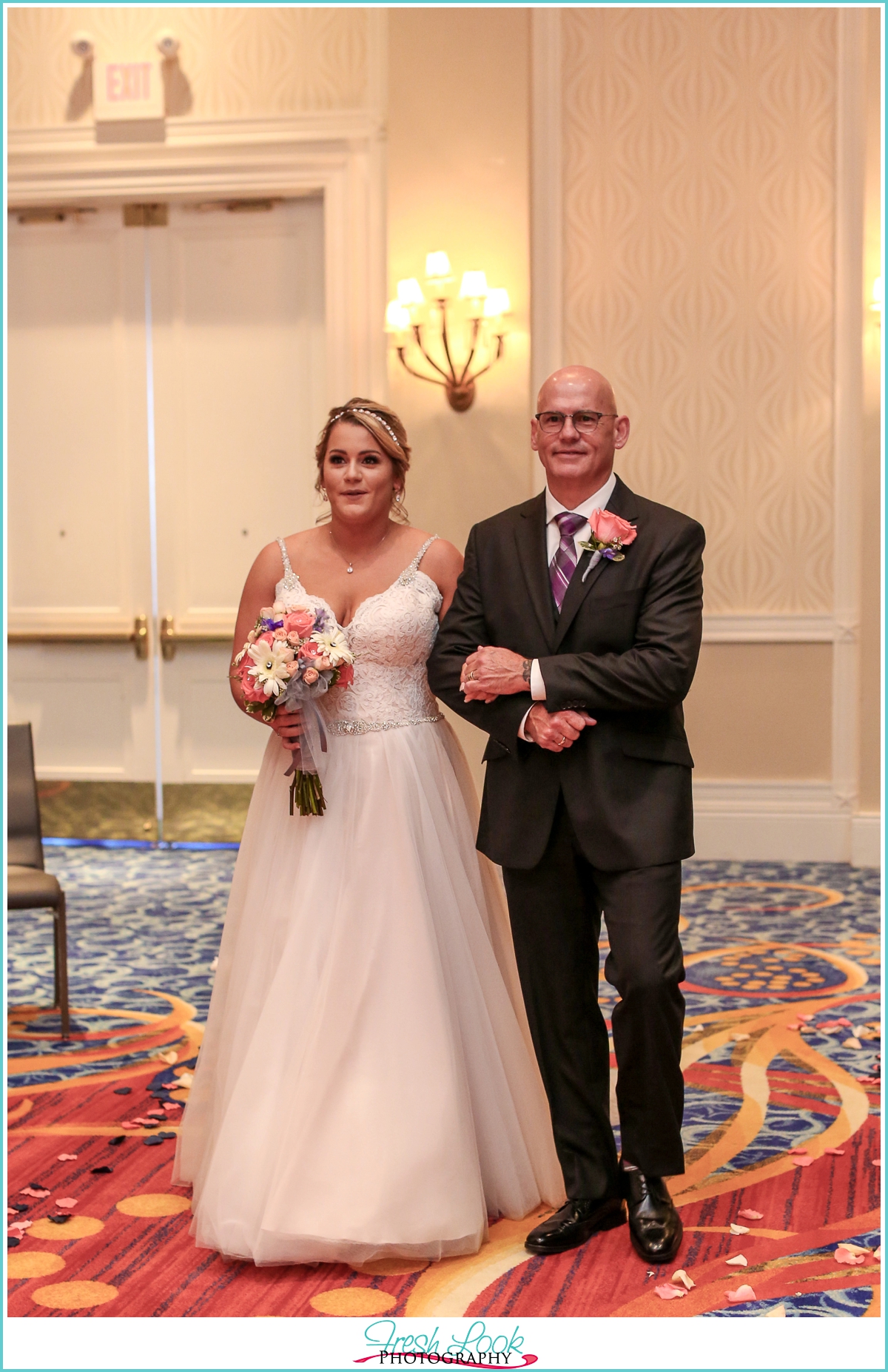 bride walking down the aisle