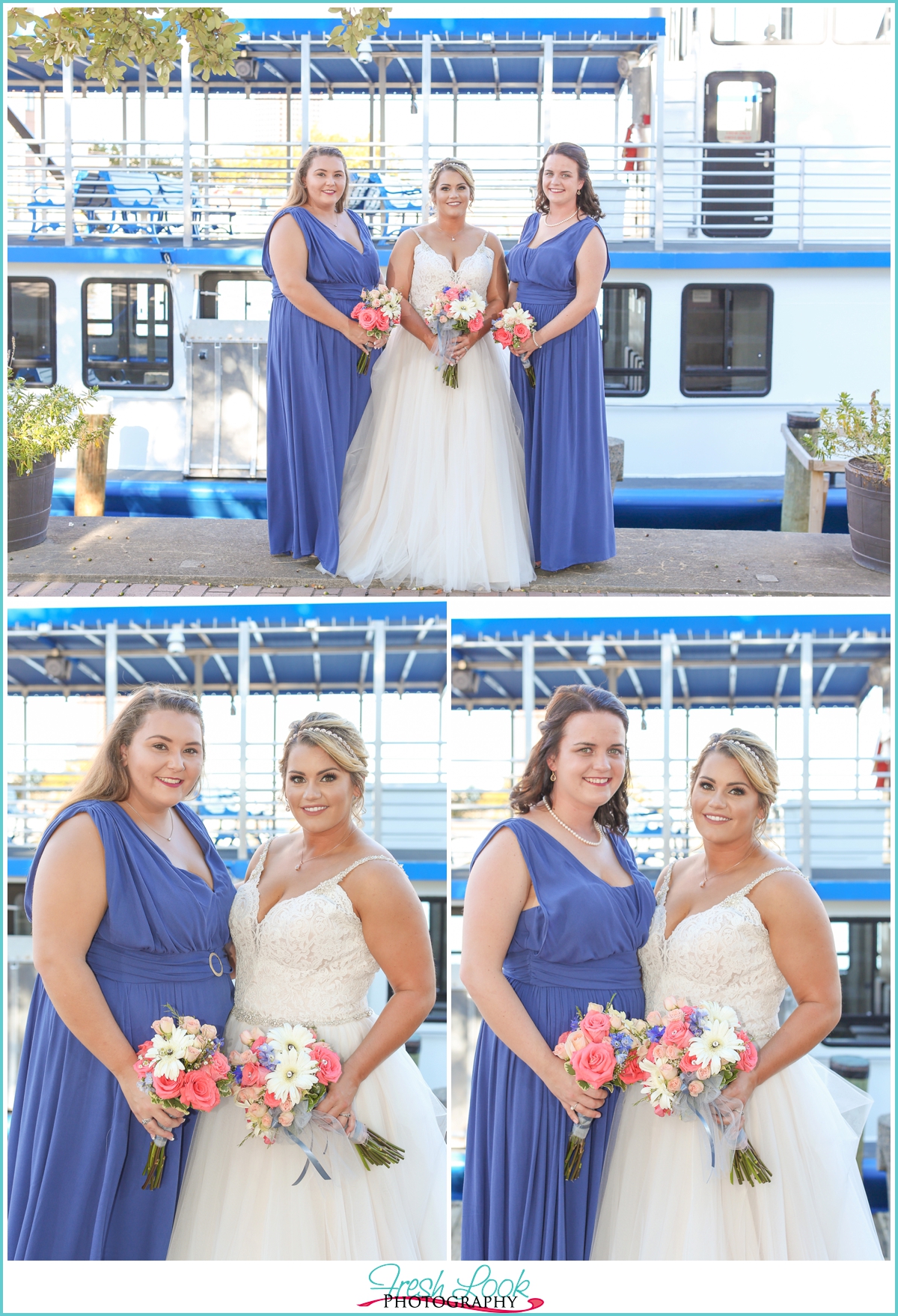 bride and bridesmaids photos