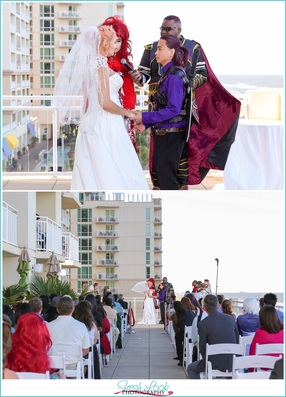 rooftop wedding at the oceanfront