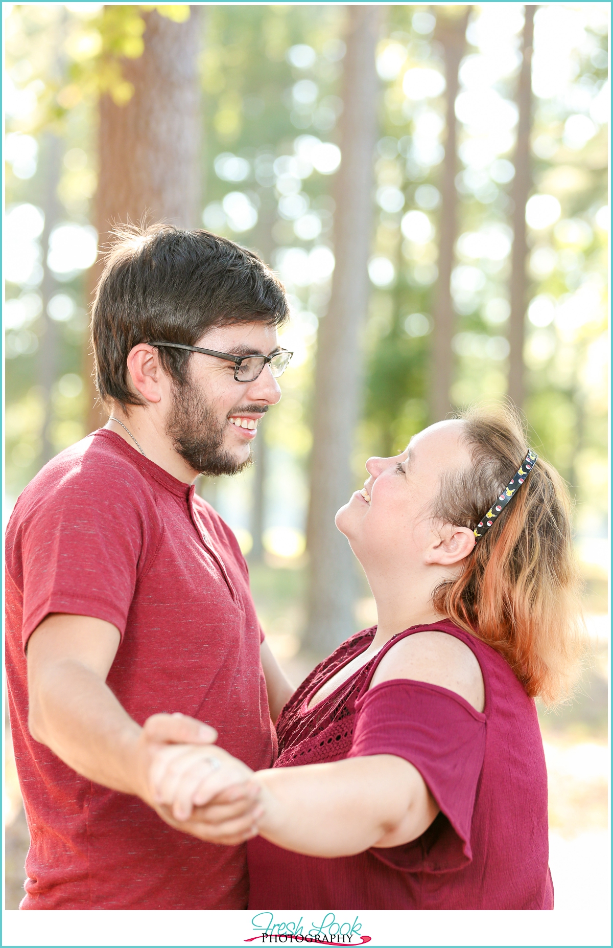 romantic fall engagement session