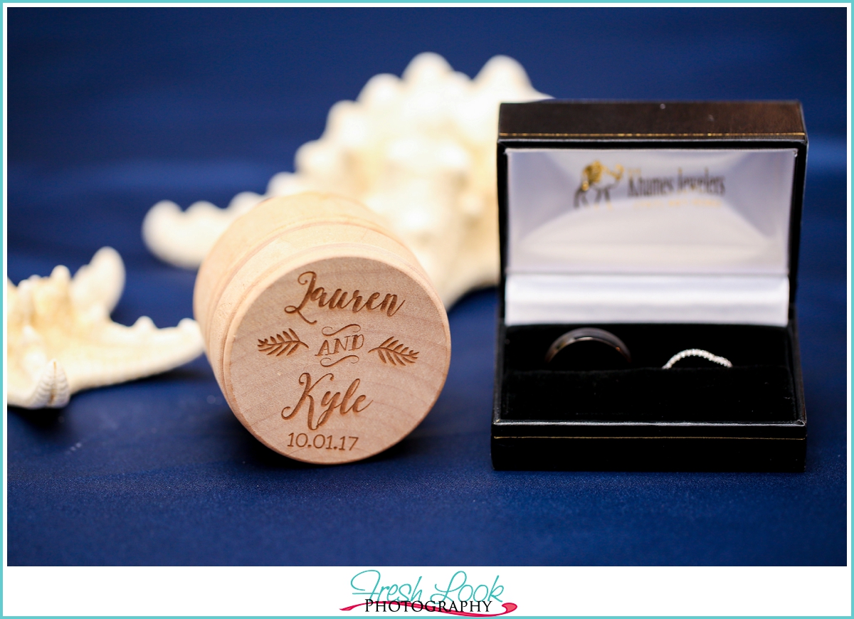 wooden wedding ring box