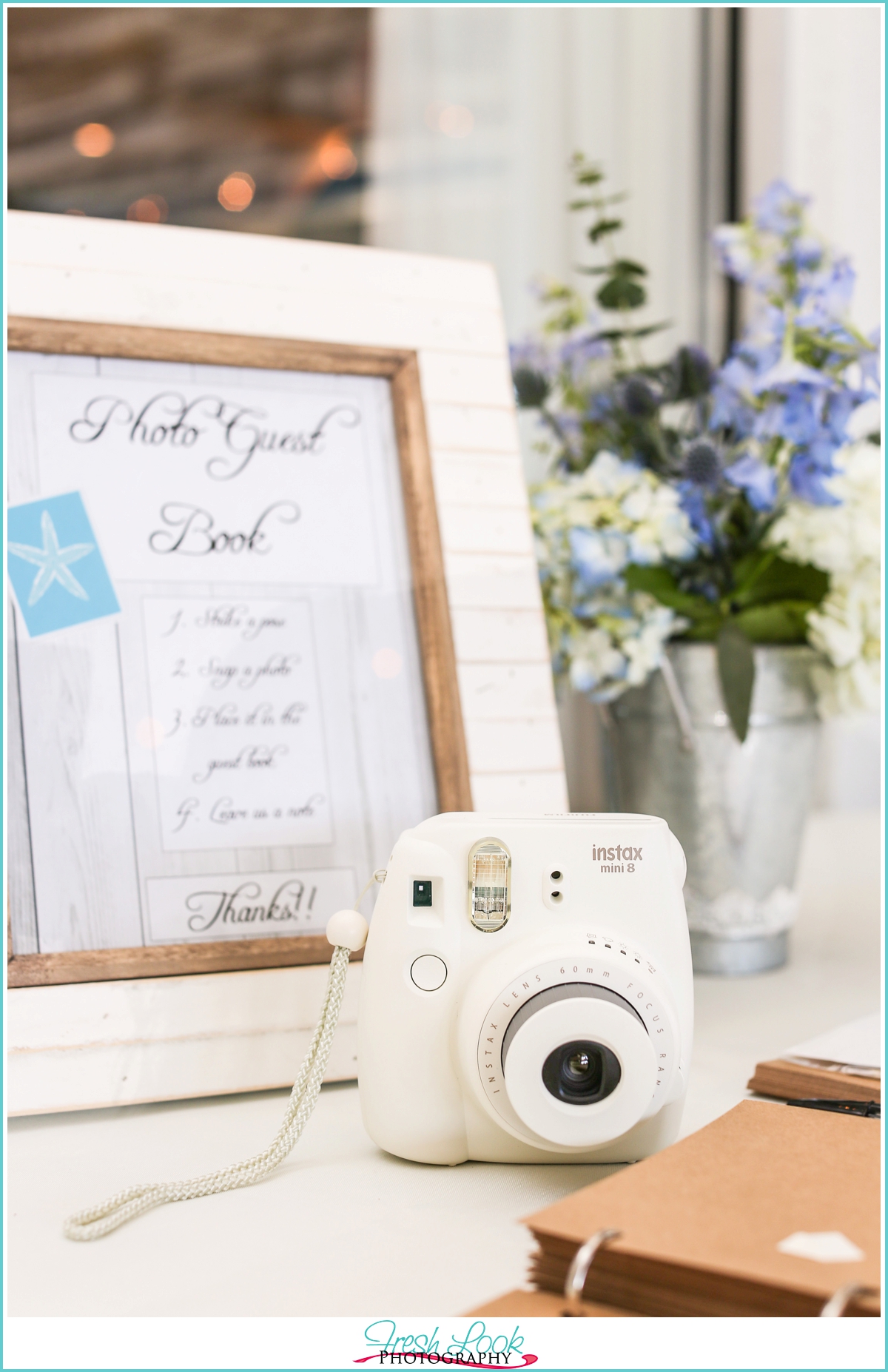 camera and photo guest book