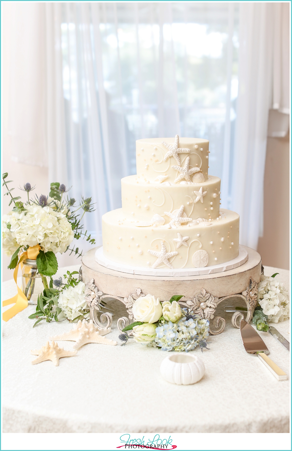Incredible Edibles ocean wedding cake
