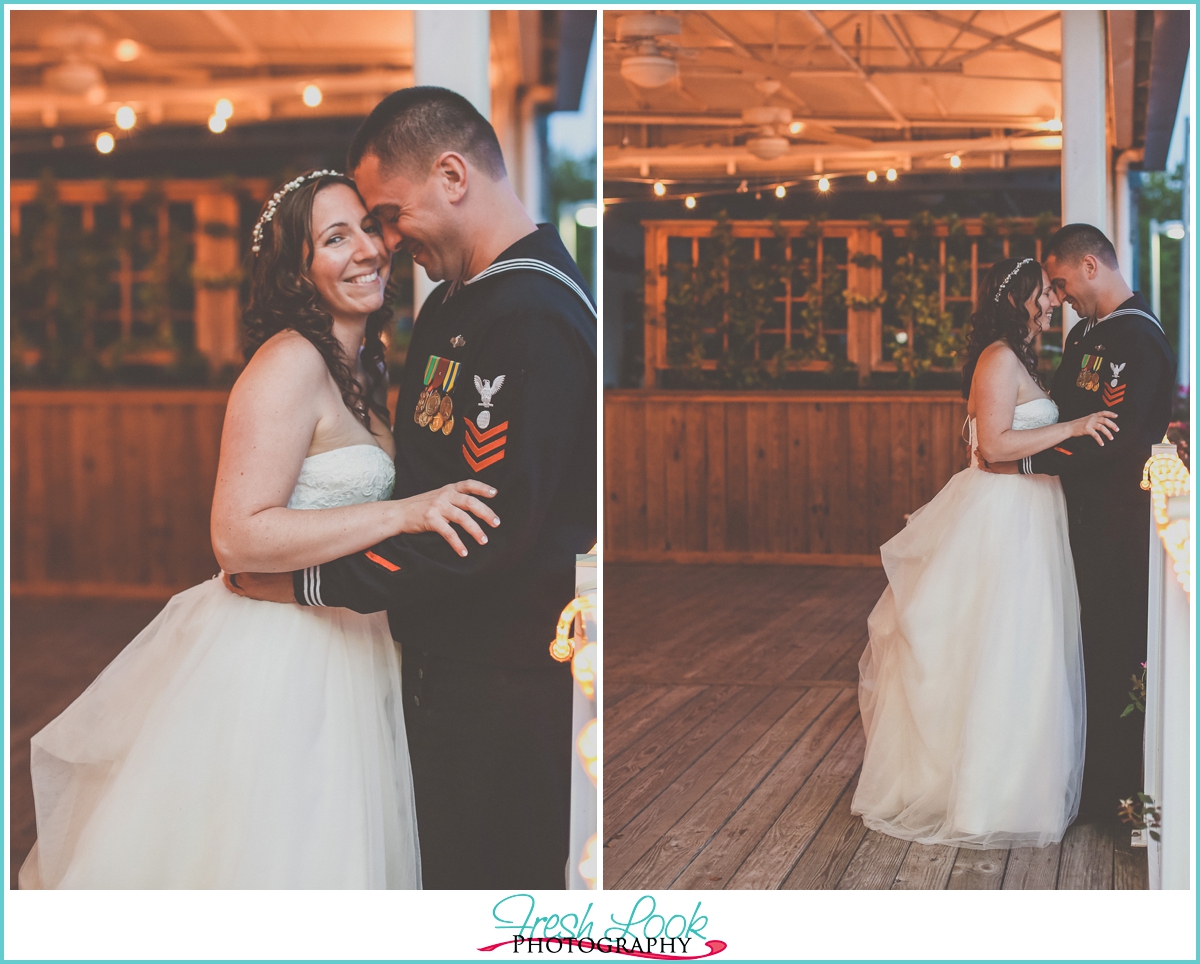 romantic bride and groom portraits