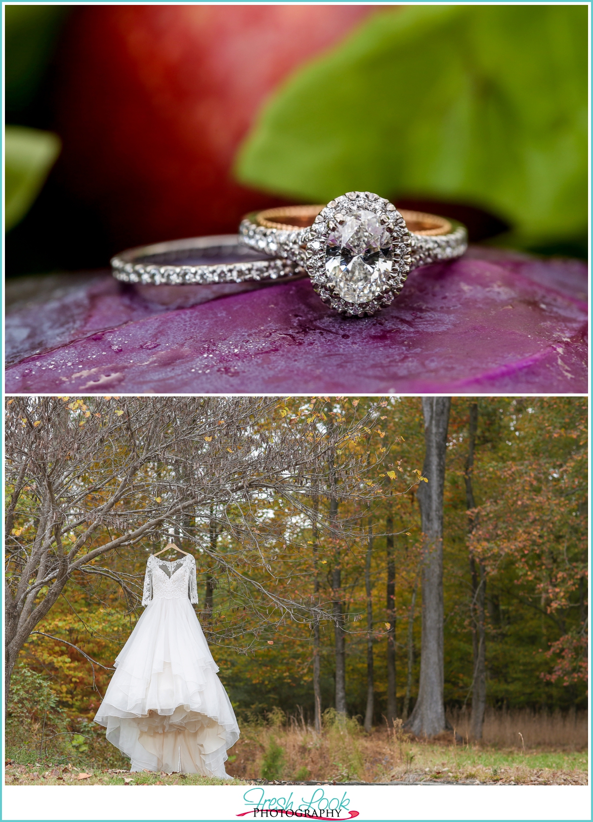 wedding ring detail shot