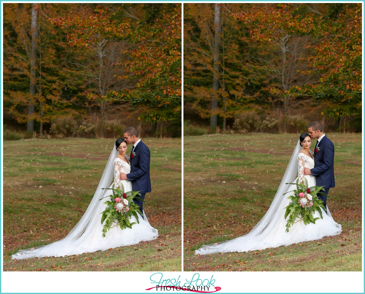 romantic farm wedding Franklin VA