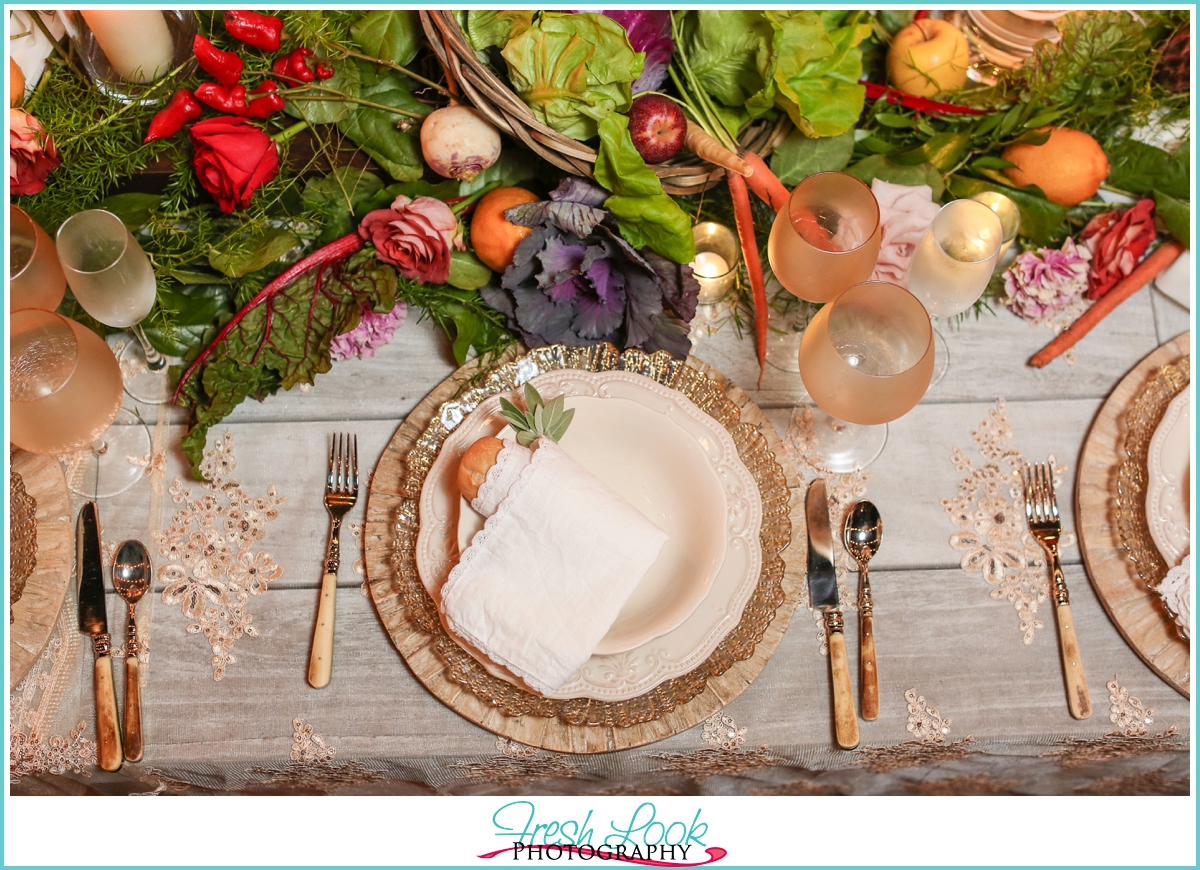 farm to table place setting