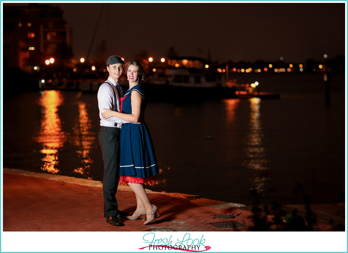 engagement photos after dark 