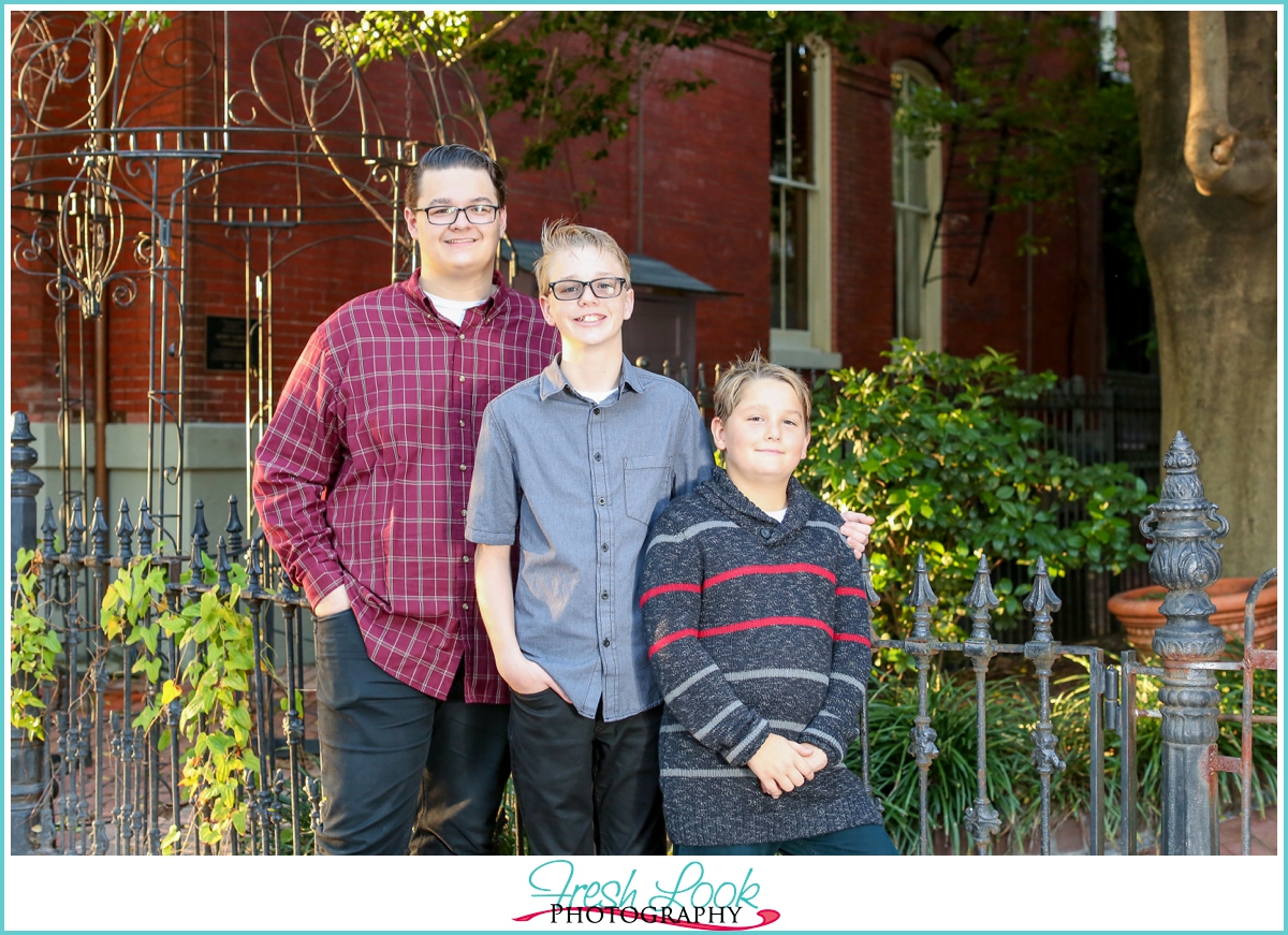 three boys photo shoot