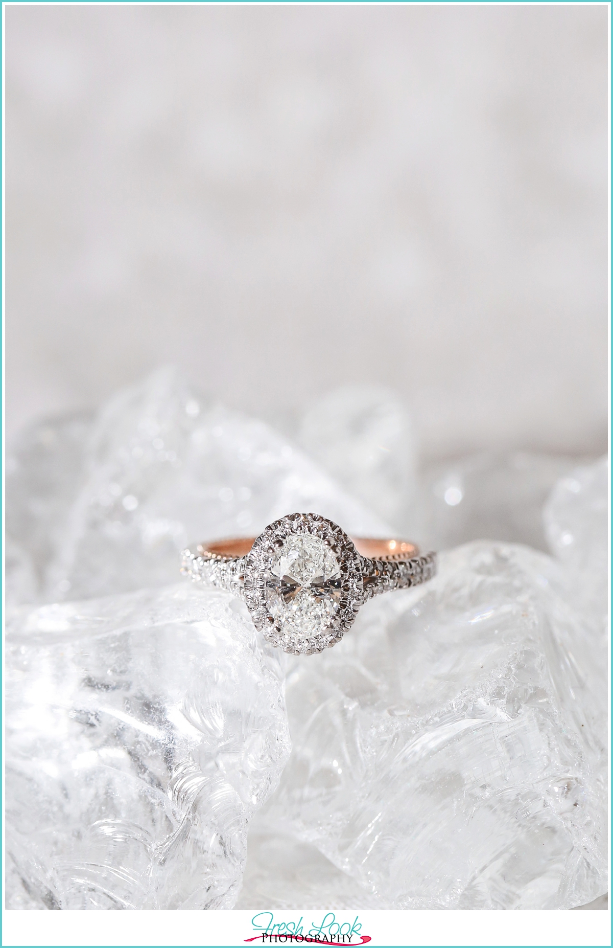 Verragio Engagement ring on ice