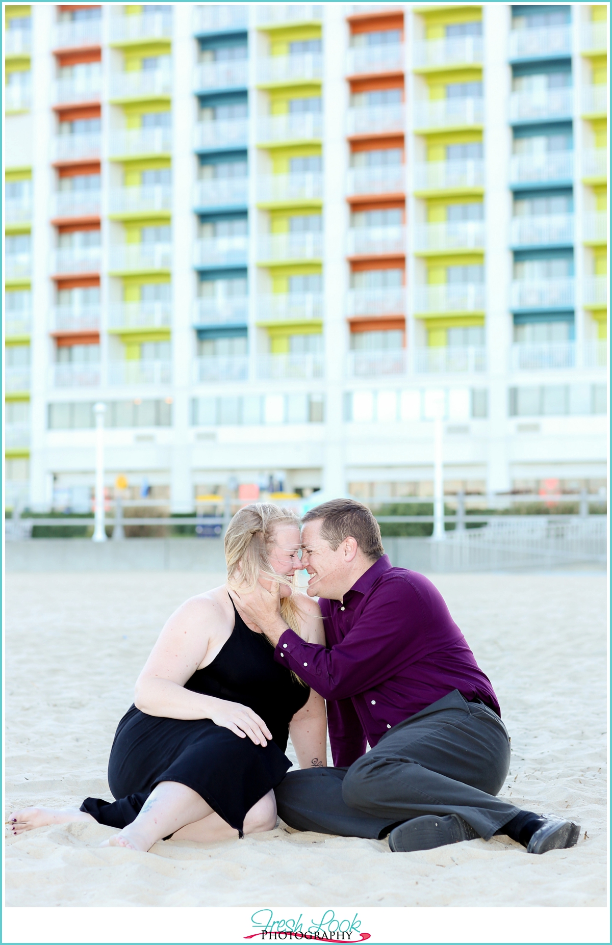 romantic beach engagement session