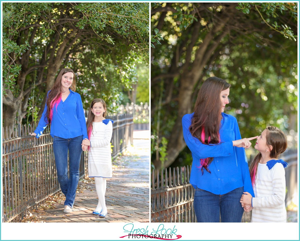 mother and daughter photo shoot