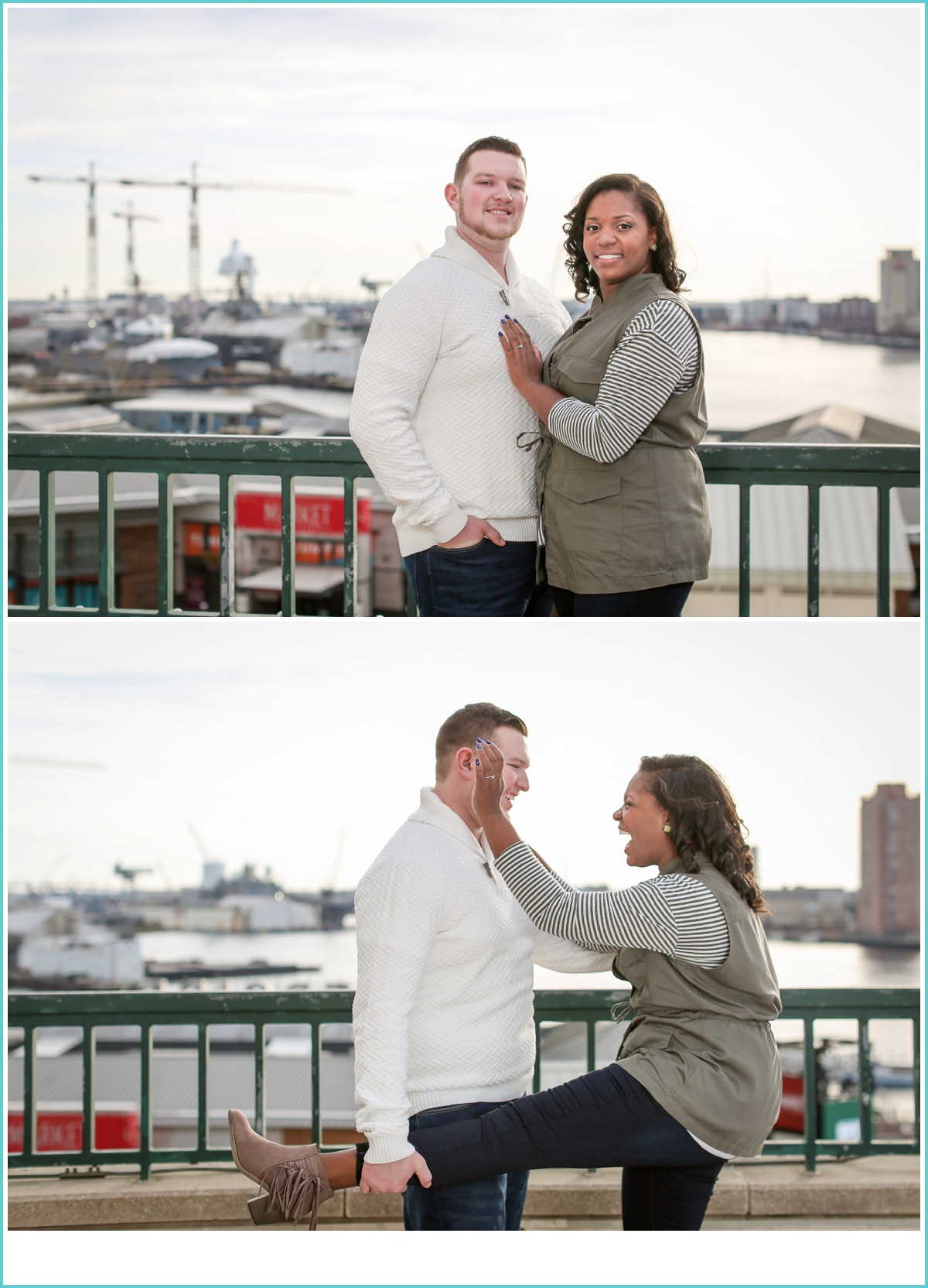 engagement photos with joy