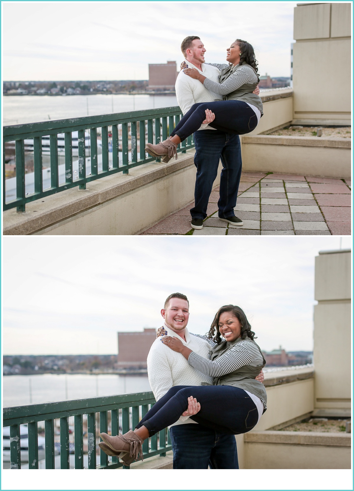 fun Norfolk engagement session