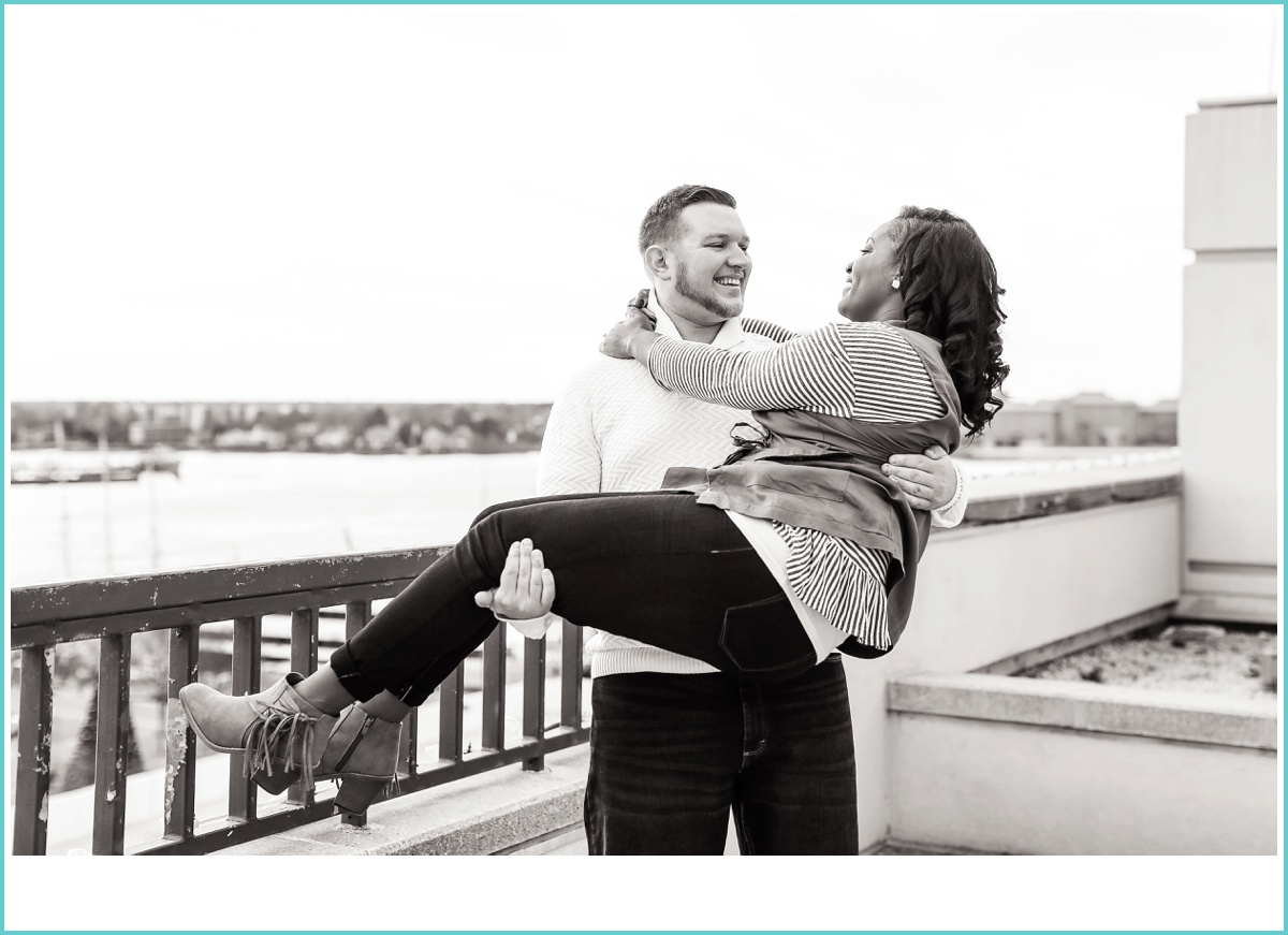 joyful Norfolk engagement session