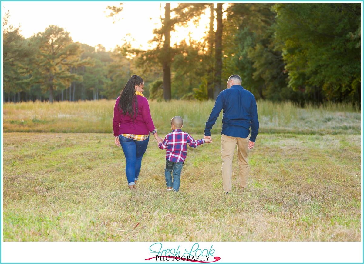 walking together as a family