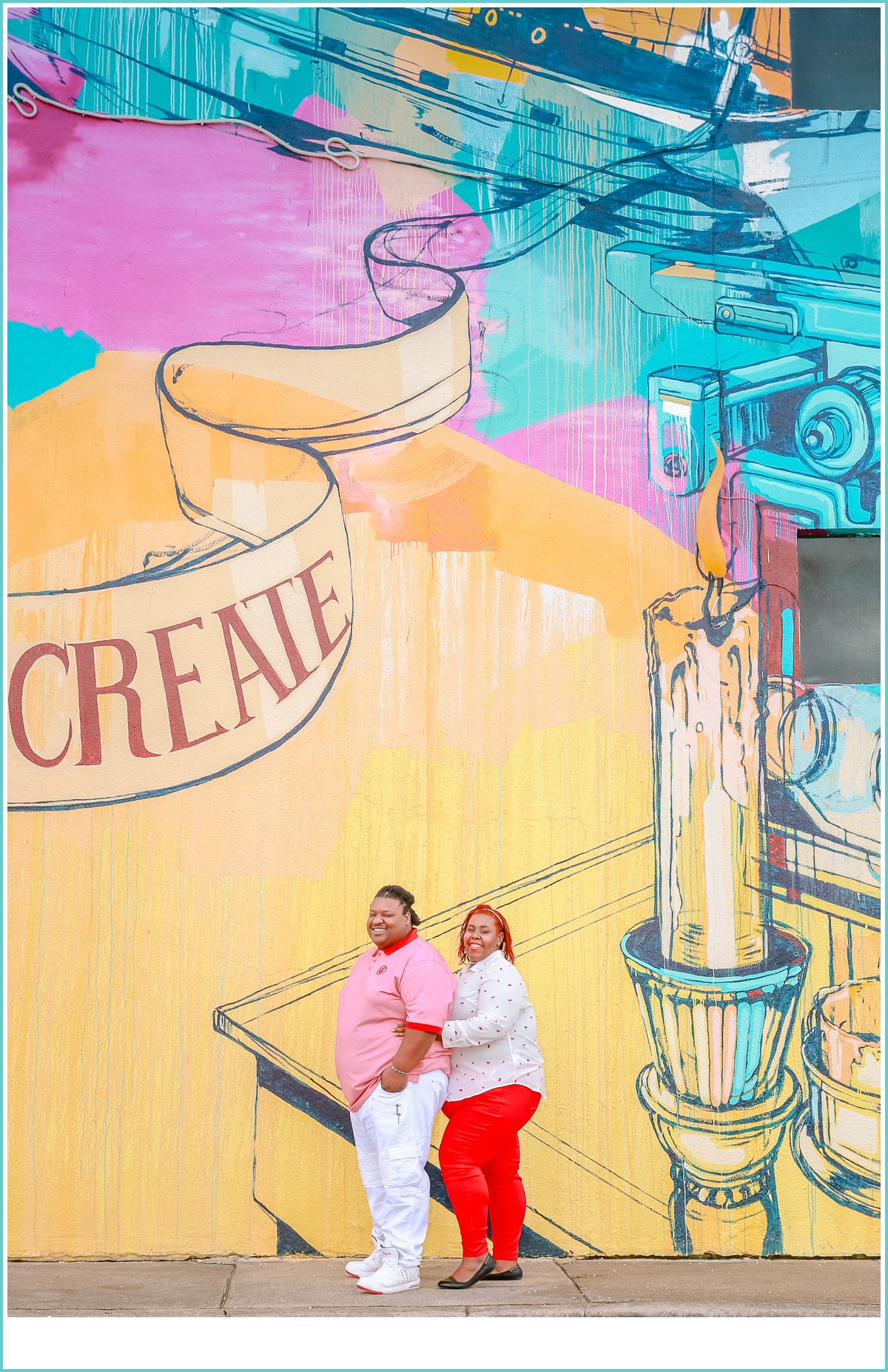 Colorful Norfolk Engagement Session